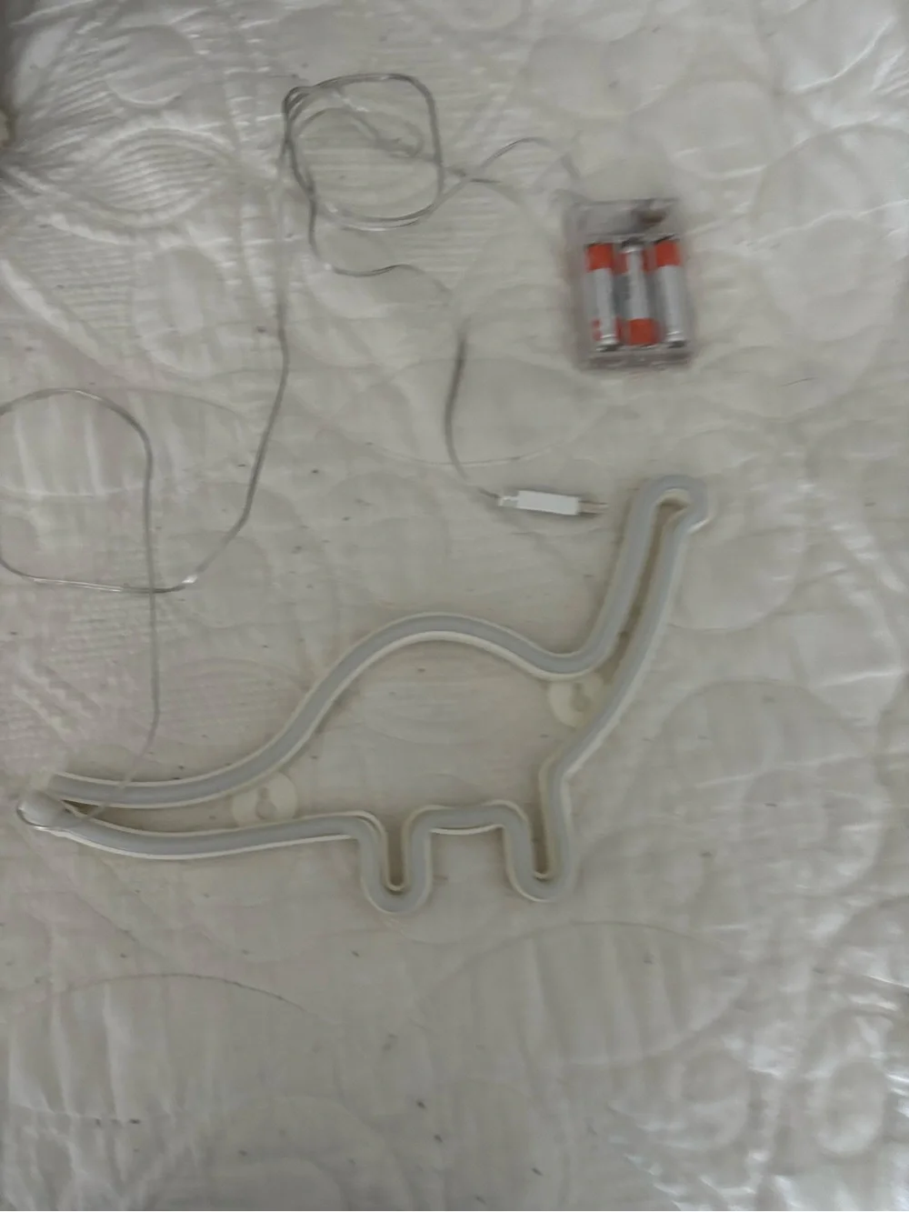 Blue Neon Dinosaur Wall Light